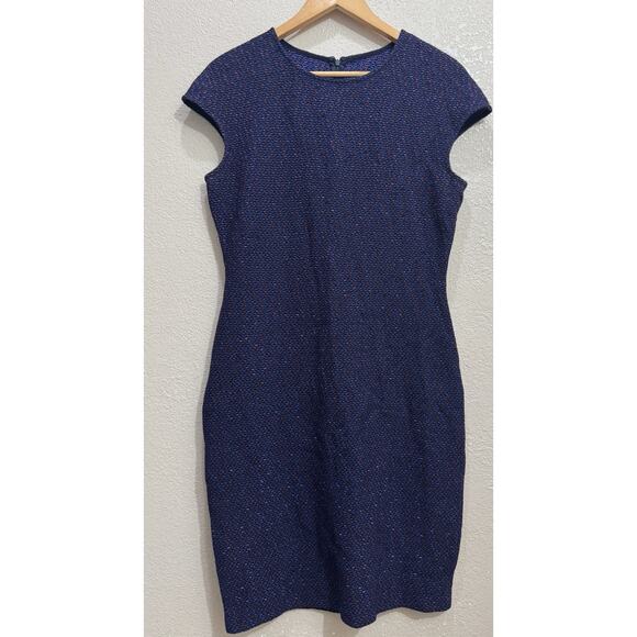 St. John Tweed Knit Sheath Dress Size 6 - Picture 1 of 5